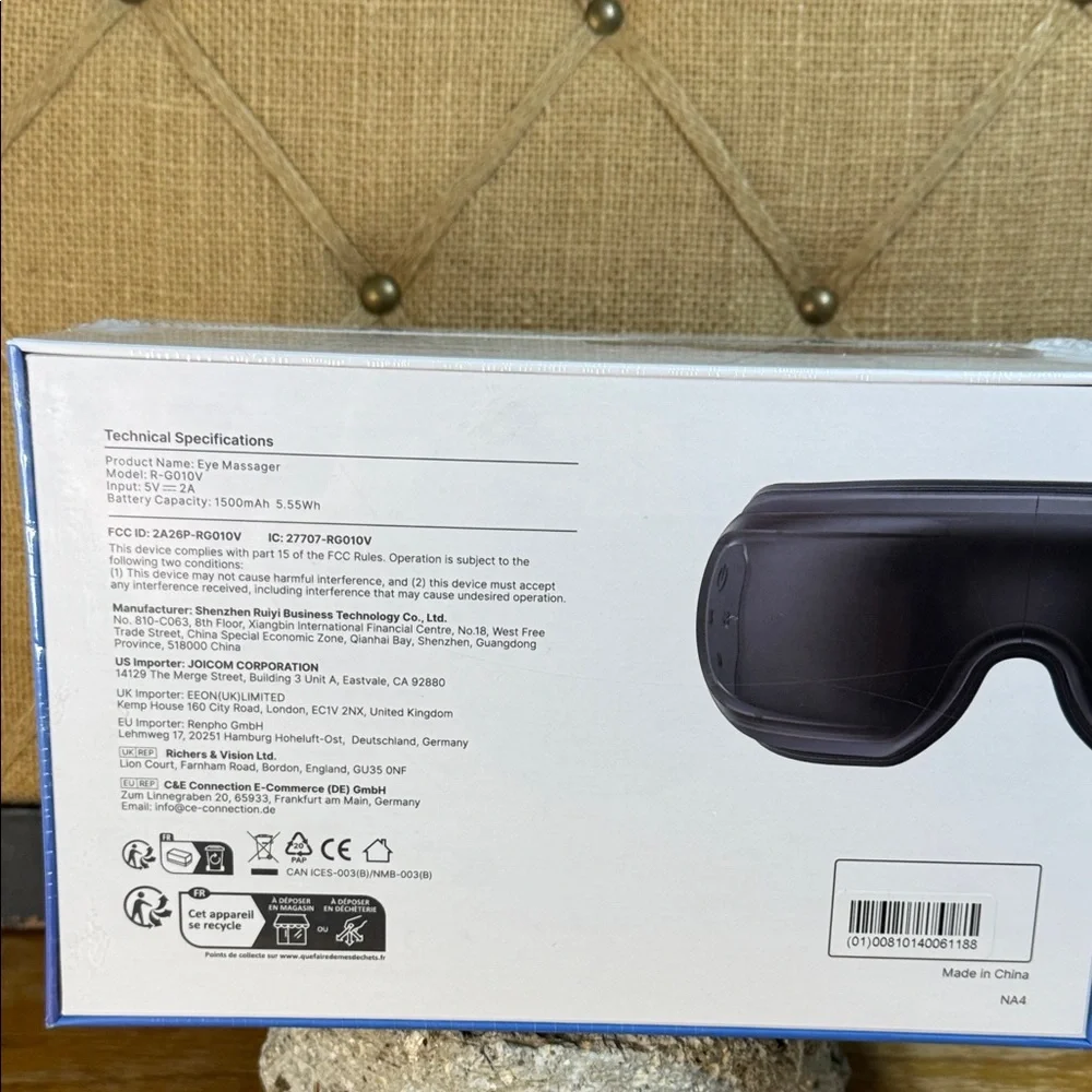 Renpho Eyeris 3 Eye Massager Black Hot‎ & Cold  New in Box - Picture 3 of 7